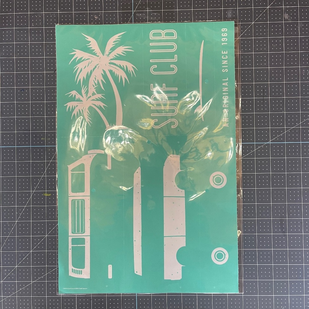 NEW Chalk Couture C Size Transfer - Surf Club - C192132